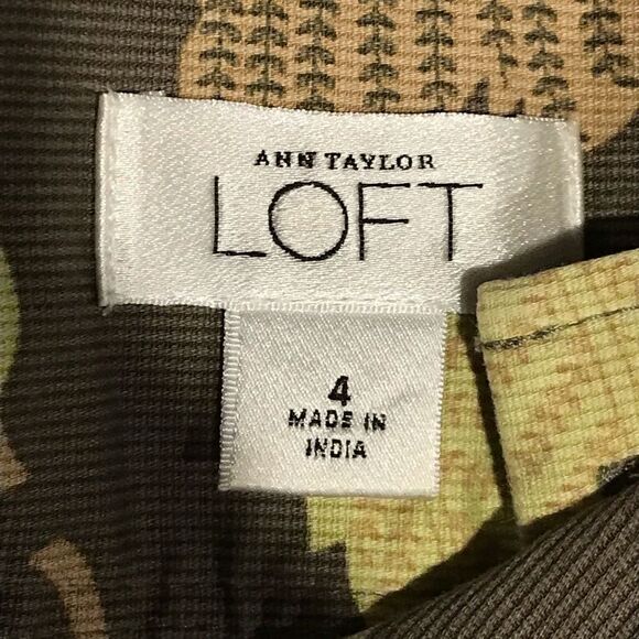 Ann Taylor LOFT Leaf print midi skirt - Picture 8 of 13